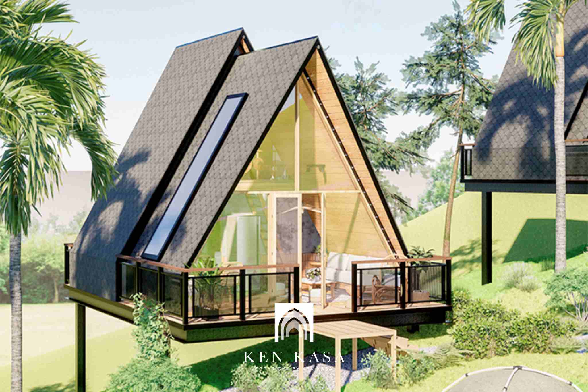 Mẫu thiết kế homestay giá rẻ nhà tam giác 